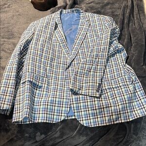 Stafford Multicolor Plaid Blazer